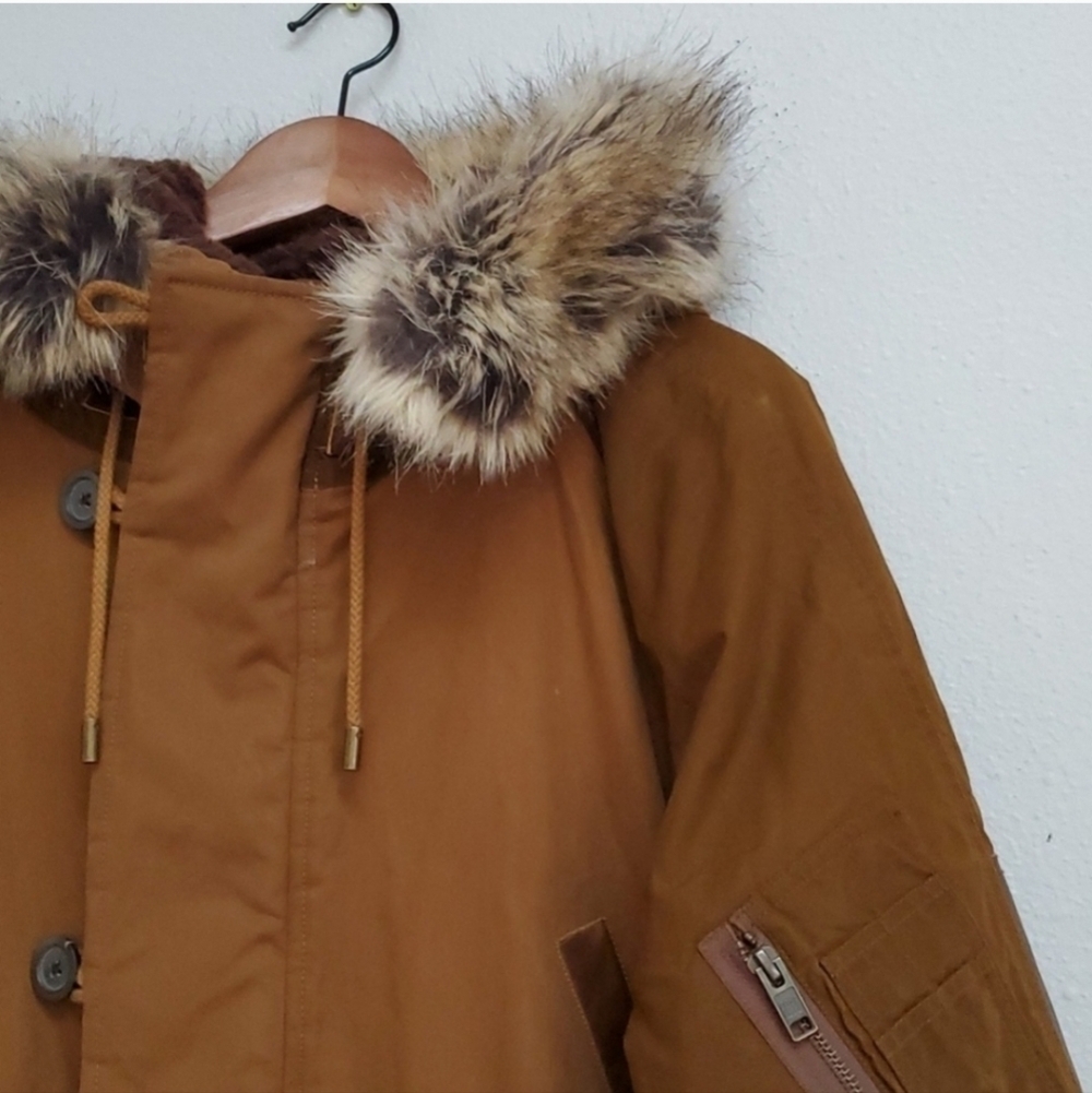 Frye Ranson mixed media parka - Picture 3 of 12